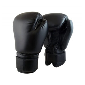 Plain Black Boxing Gloves